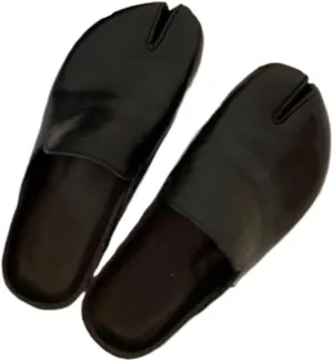 Tabi Mules Split Toe Leather Women Potato Shoes Chunky Platform Slip On Slides Non Slip Breathable Loafers Y2K Kawaii Fashion Elegant Dressy Streetwear Spring Summer Fall Outdoors Back to School