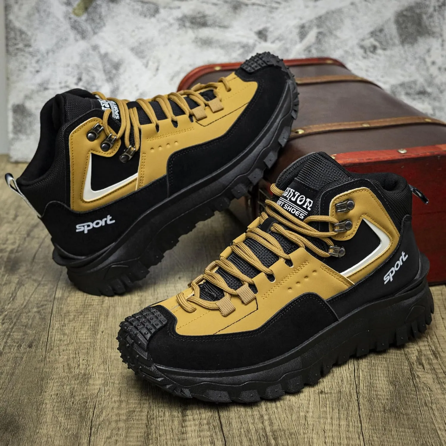 The First Young Shoes Men, Thefirstyoung Steeltoe Boots, The First Young Men's Outdoor Hiking Safety Work Boots