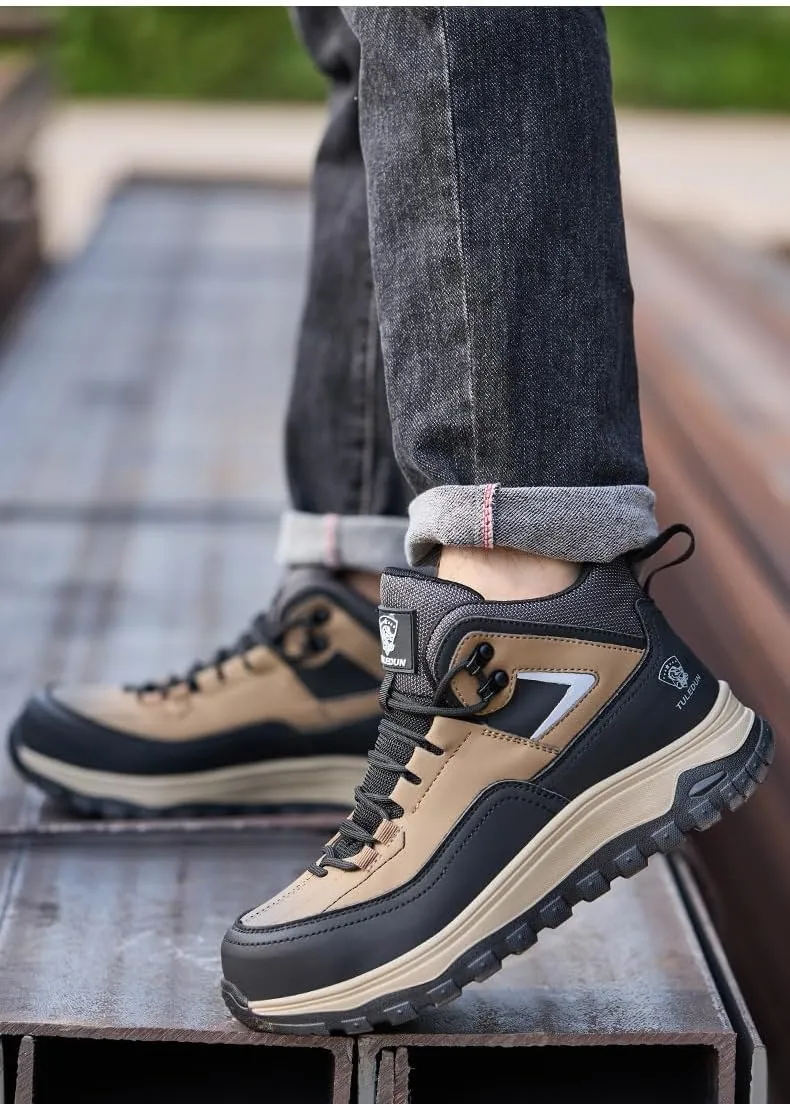 The First Young Shoes Men, Thefirstyoung Steeltoe Boots, The First Young Men's Outdoor Hiking Safety Work Boots