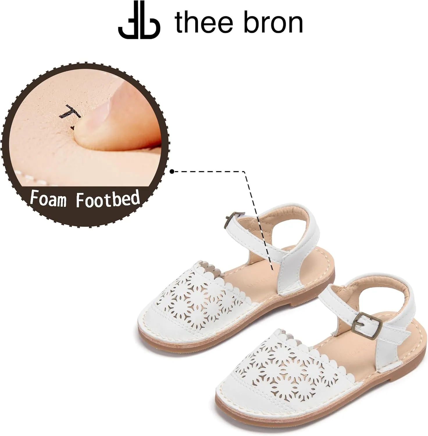 THEE BRON Girls Comfort Sandals Kids Shoes Sandals Filles Sandales