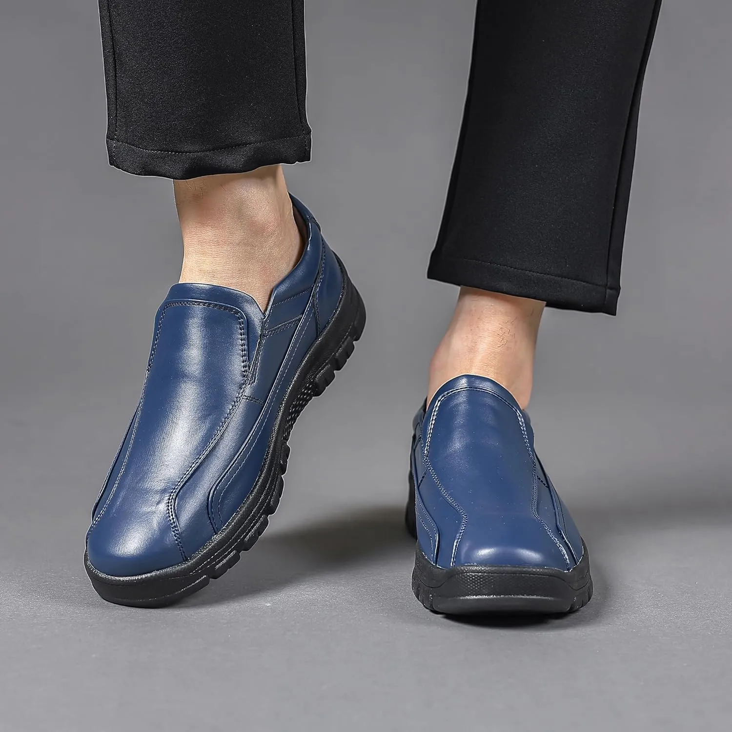 Trsorini Mens Casual Shoes Loafers Slip on Dress Business Office Premier Walking Lightweight Shoes Male