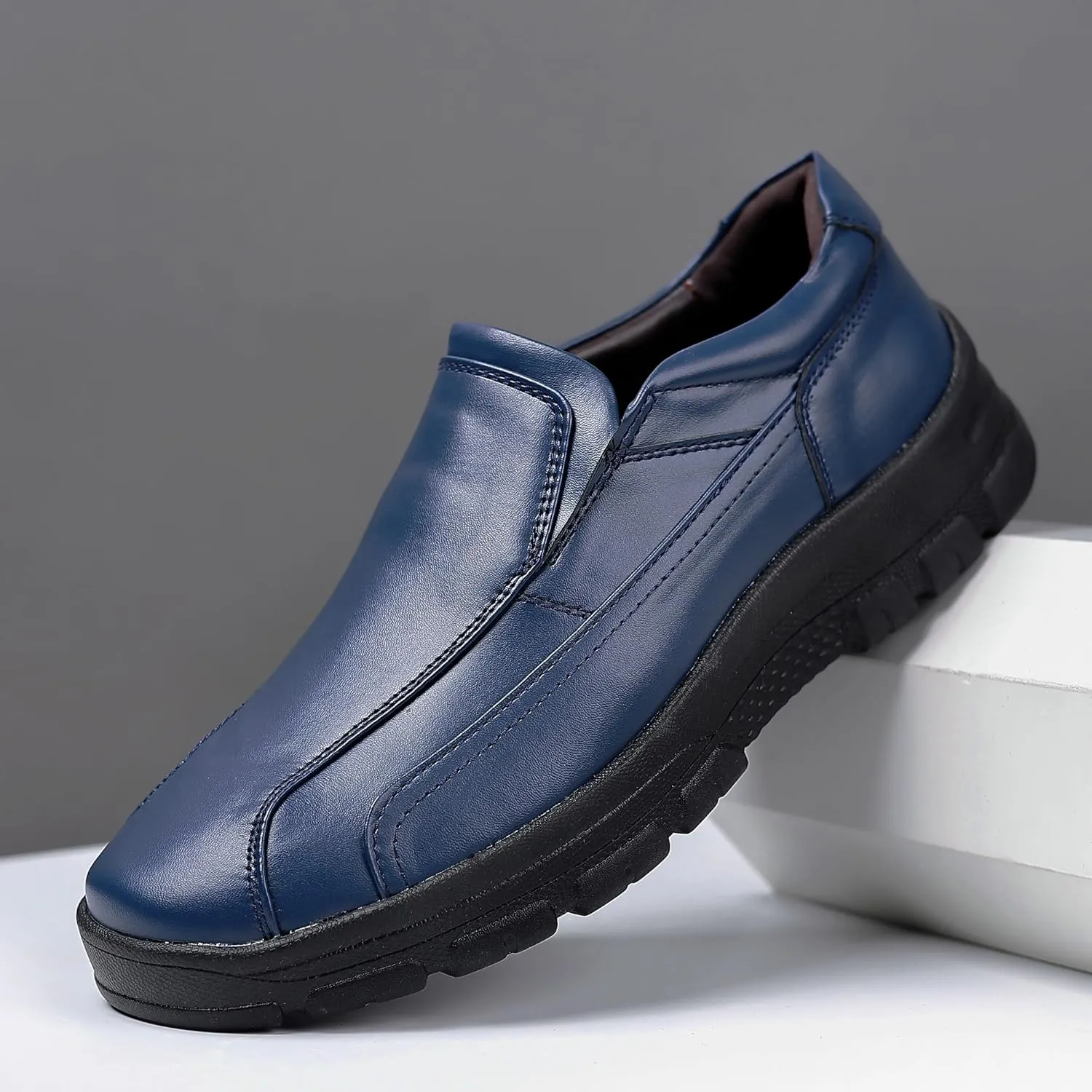 Trsorini Mens Casual Shoes Loafers Slip on Dress Business Office Premier Walking Lightweight Shoes Male