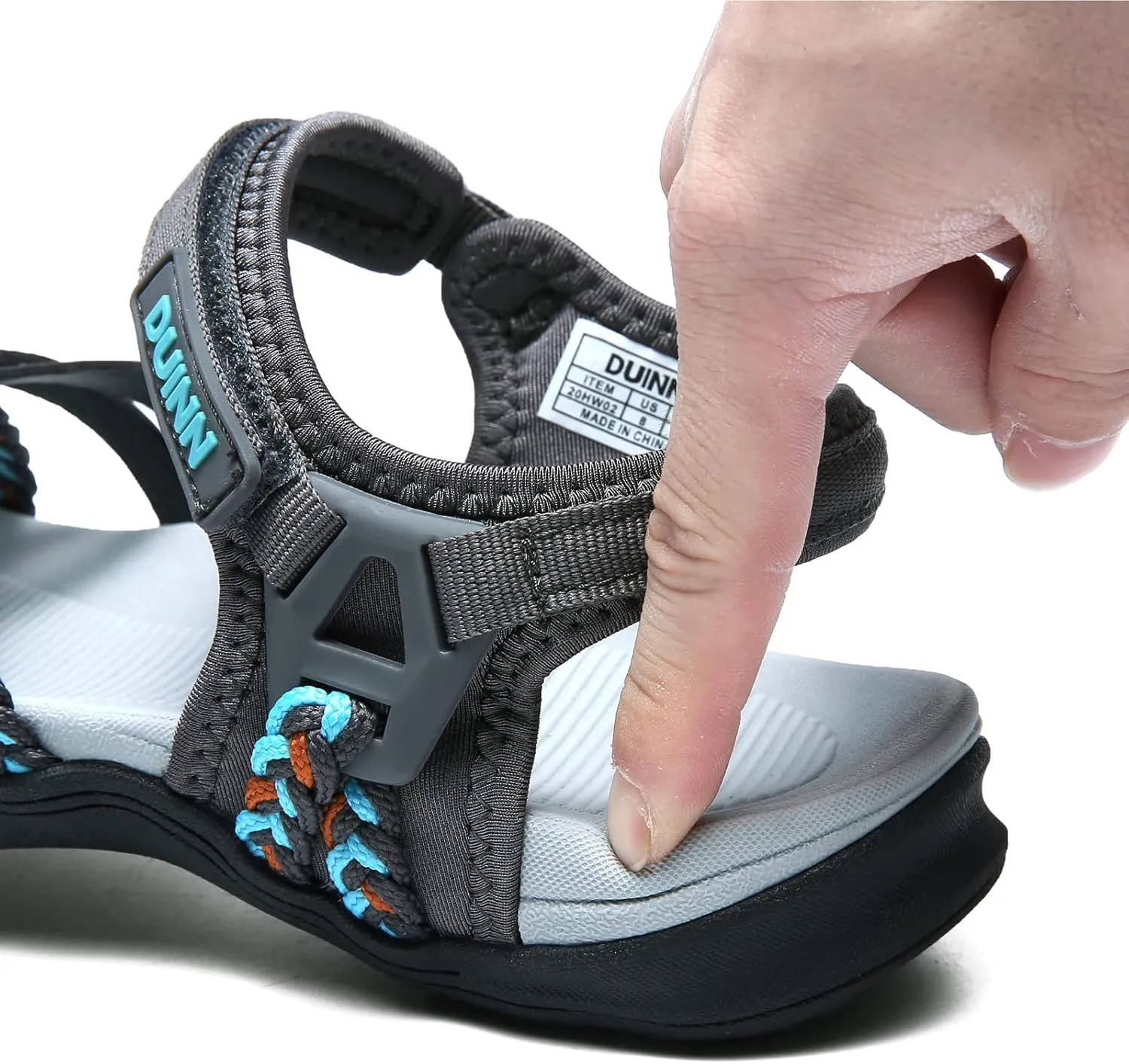 UBFEN Womens Hiking Sandals Sport Sandals Straps with Adjustable Hooks Arch Support Beach Vacation Casual Camping