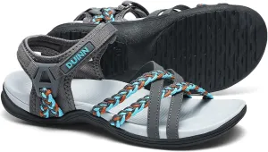 UBFEN Womens Hiking Sandals Sport Sandals Straps with Adjustable Hooks Arch Support Beach Vacation Casual Camping