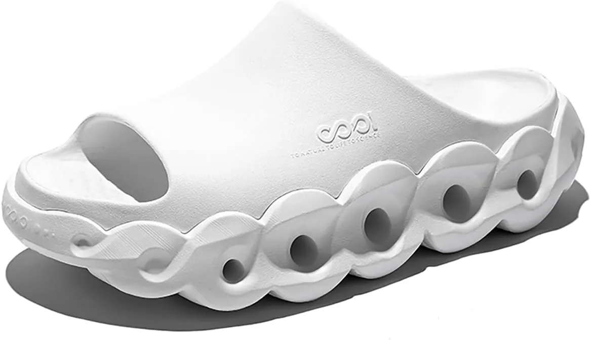 Unisex Outdoor Sandals for Fashion Outfit with 5cm Height Boost & Arch Support & Post-Workout Recovery - Waterproof Quick-Dry Lightweight Mules & Clogs, Non-Slip Durable Slides