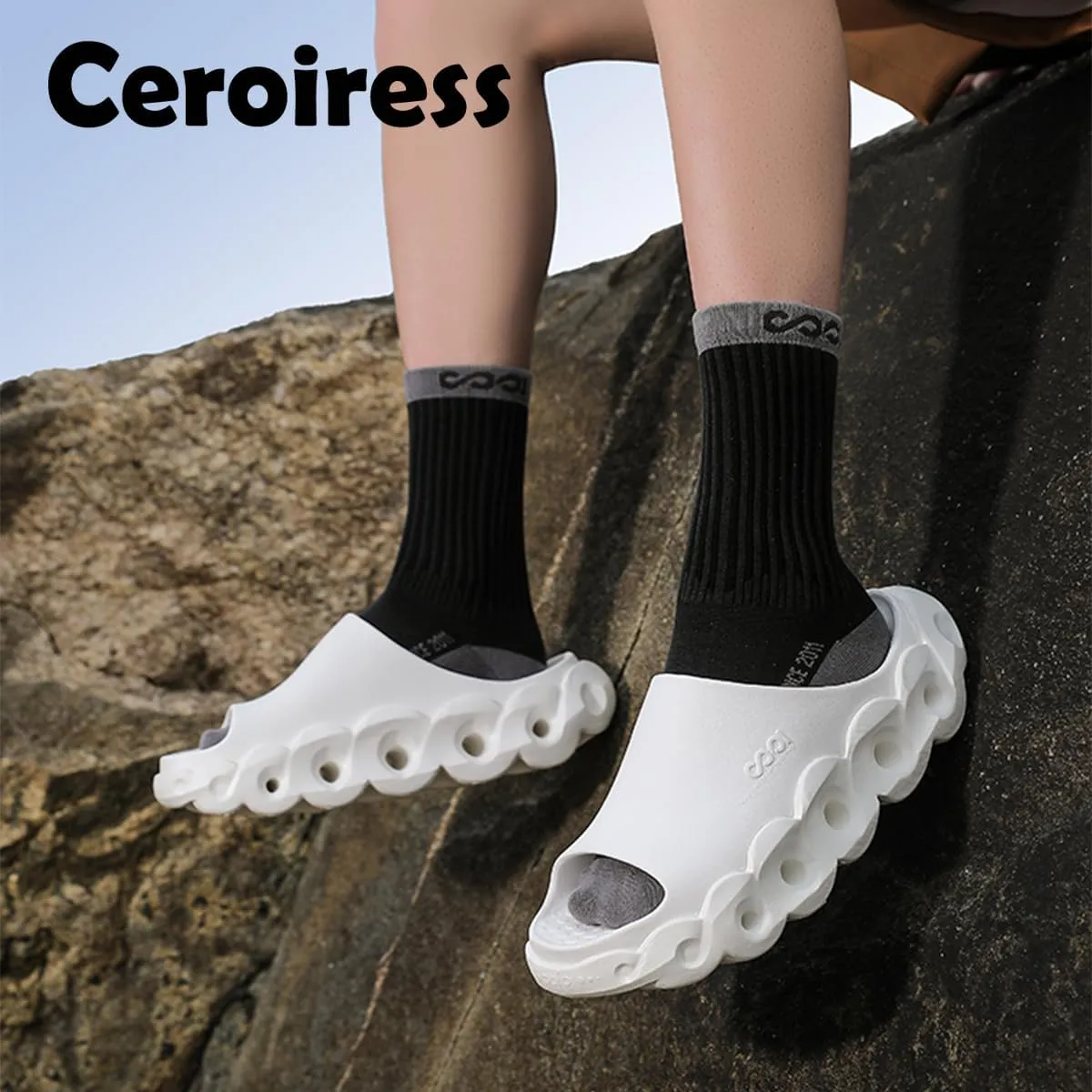Unisex Outdoor Sandals for Fashion Outfit with 5cm Height Boost & Arch Support & Post-Workout Recovery - Waterproof Quick-Dry Lightweight Mules & Clogs, Non-Slip Durable Slides