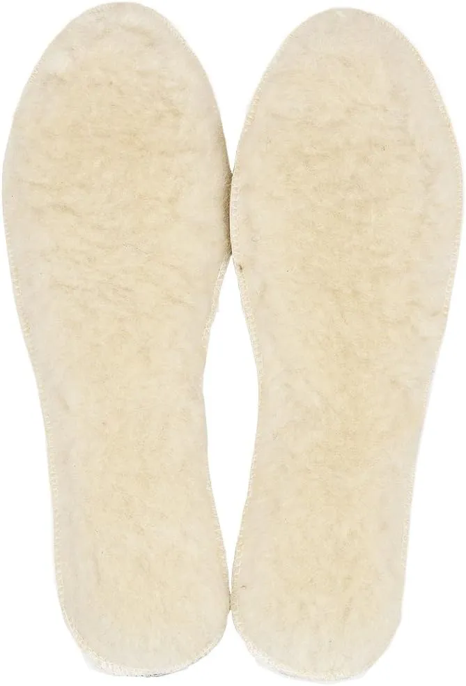 Unisex Sheepskin Insoles Warm Soft Cozy
