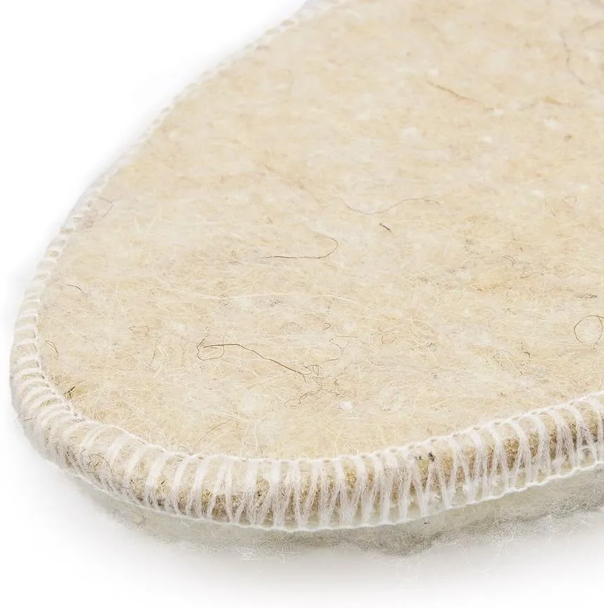 Unisex Sheepskin Insoles Warm Soft Cozy