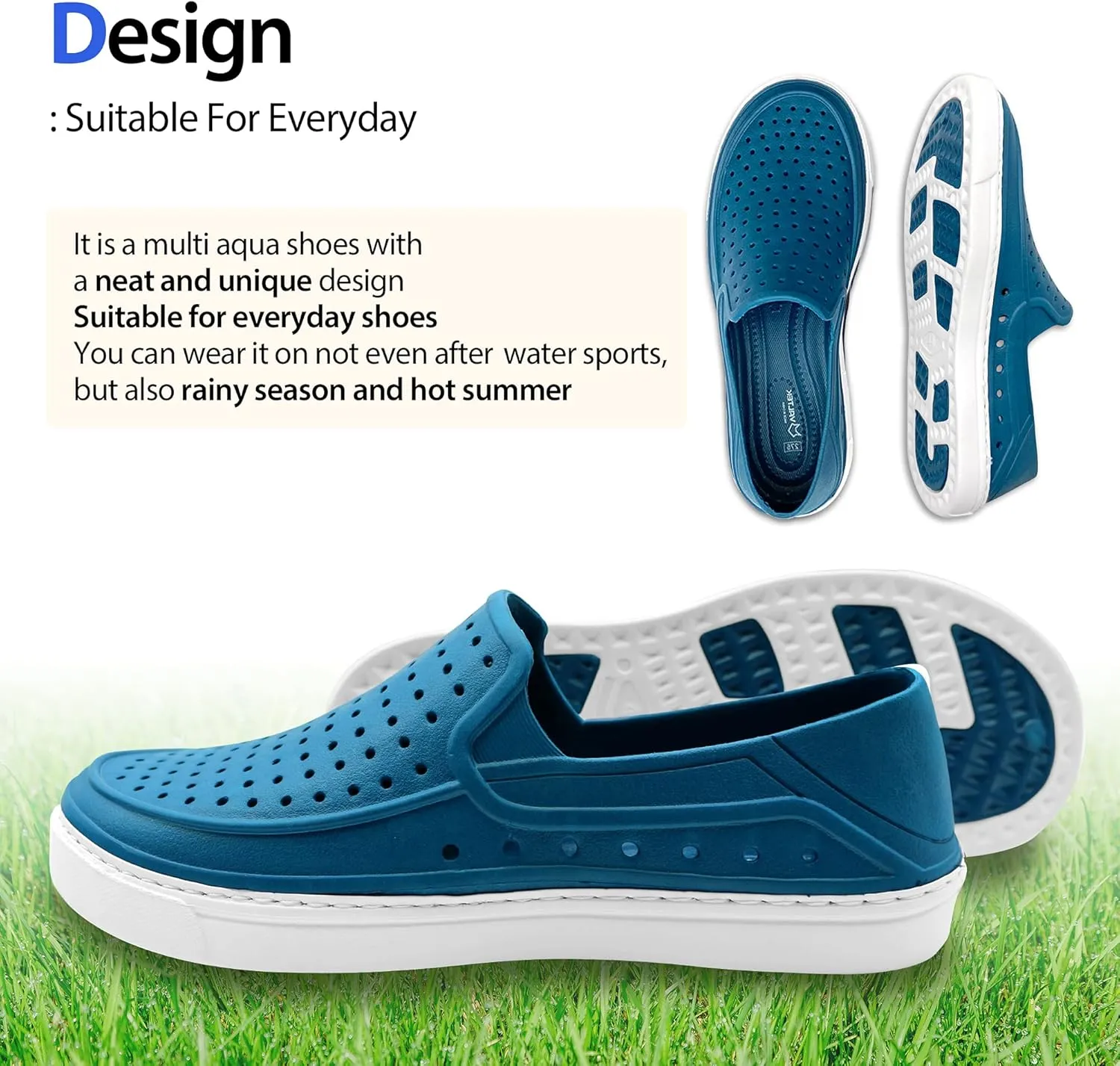 VALTEK Lightweight Garden Clogs Watershoes for Beach Swimming Water Sports Summer Sandals for Women and Men