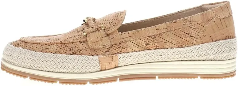 VANELi Womens Quarzi Athleisure Perforated Slip On Loafers Casual - Beige