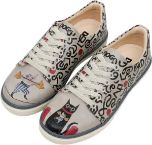 Vegan Leather Sneakers for Women - Handmade and Unique Design Fashion Sneakers for Women