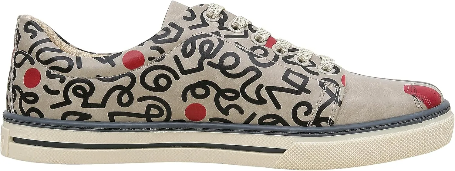 Vegan Leather Sneakers for Women - Handmade and Unique Design Fashion Sneakers for Women