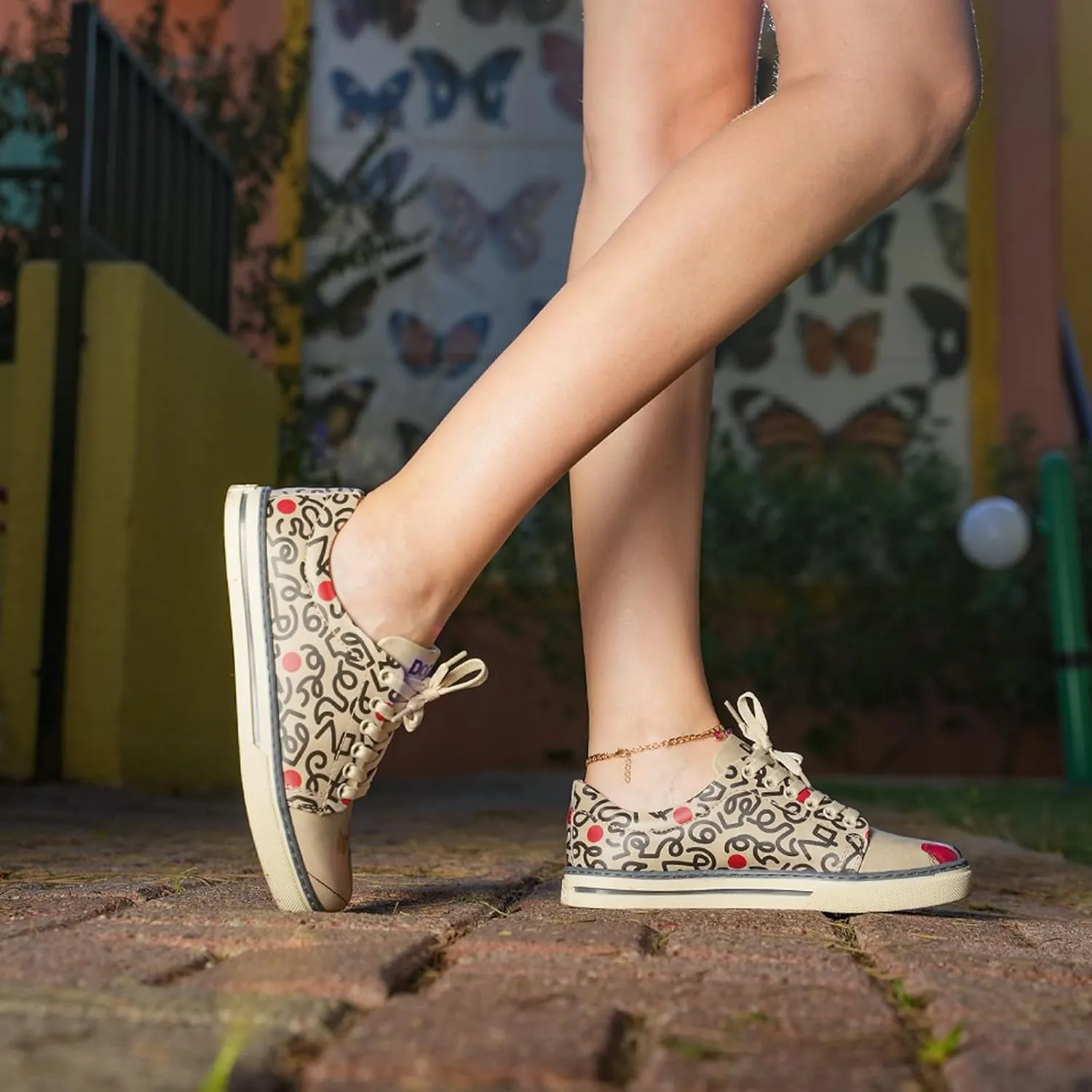 Vegan Leather Sneakers for Women - Handmade and Unique Design Fashion Sneakers for Women