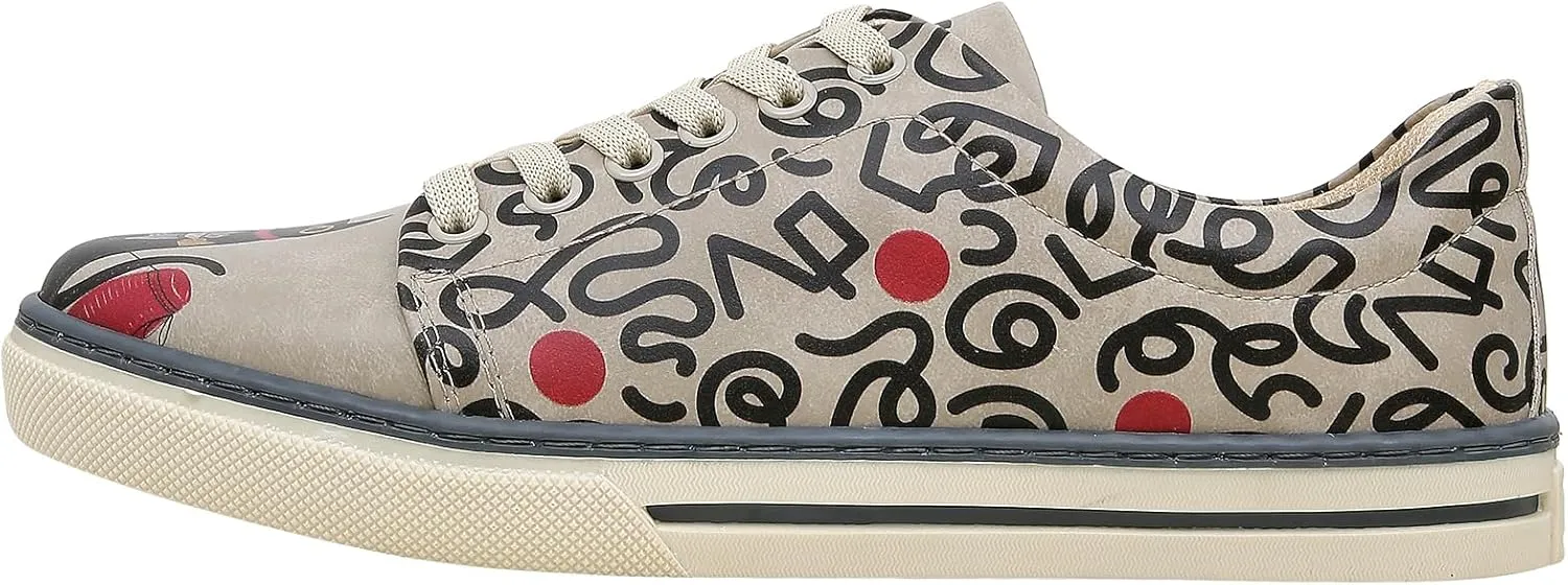 Vegan Leather Sneakers for Women - Handmade and Unique Design Fashion Sneakers for Women