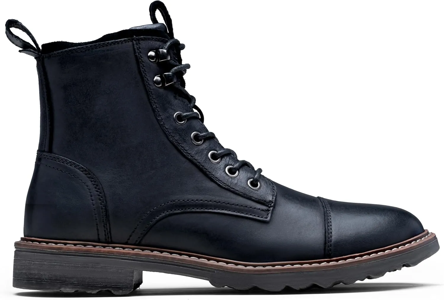 Vostey Mens Boots Motorcycle Casual Boots for Men Zipper Fashion Chukka Boots Mens