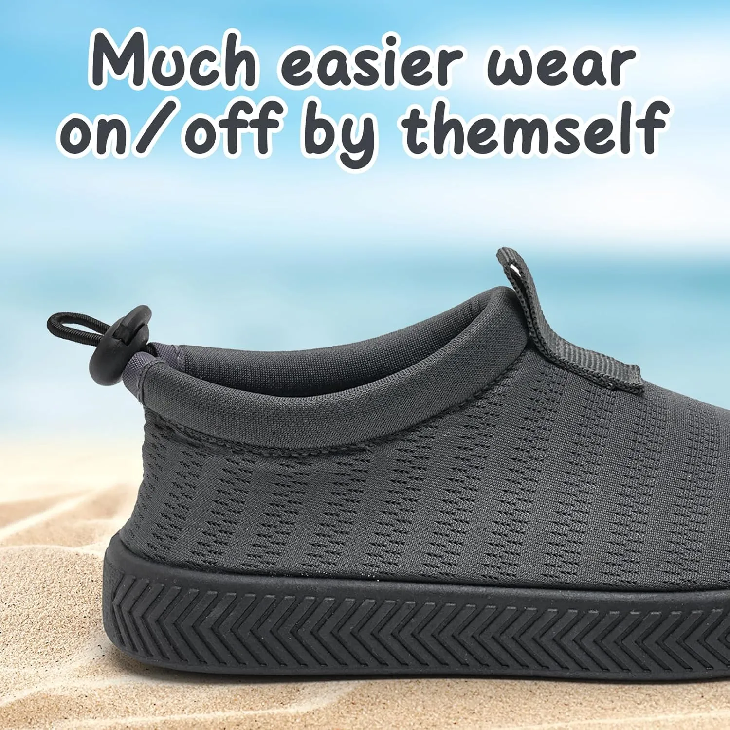 WateLves Toddler Water Shoes Kids Boys and Girls Quick Dry Water Sneakers Slip On Aqua Swim Shoes for Beach Daily Walking