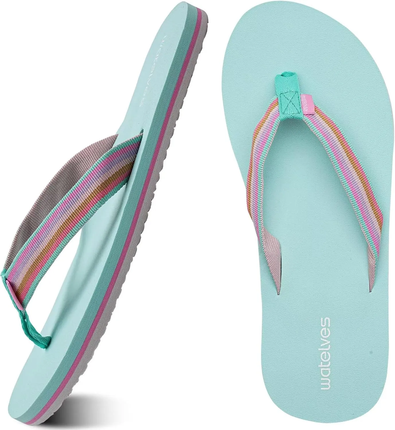 WateLves Womens-Flip-Flops-Thong-Sandals-Beach-Shoes Light and Comfortable for Vacation