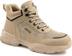 Water-resistant Work Boots for Men Comfortable Mens Steel Toe Shoes Lightweight Safety Toe Shoes for Men Indestructible Soft Work Shoes Construction Boots for Warehouse