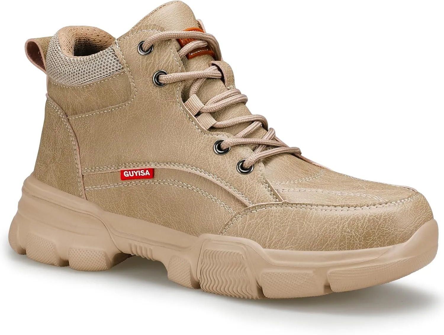 Water-resistant Work Boots for Men Comfortable Mens Steel Toe Shoes Lightweight Safety Toe Shoes for Men Indestructible Soft Work Shoes Construction Boots for Warehouse