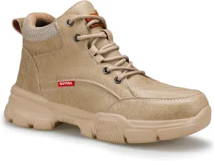 Water-resistant Work Boots for Men Comfortable Mens Steel Toe Shoes Lightweight Safety Toe Shoes for Men Indestructible Soft Work Shoes Construction Boots for Warehouse