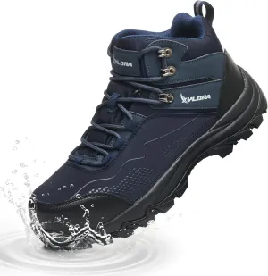 Waterproof Steel Toe Boots for Men Wide Width Non Slip Work Boots Lightweight Slip Resistant Safety Shoes Indestructible Construction Composite Toe Sneakers