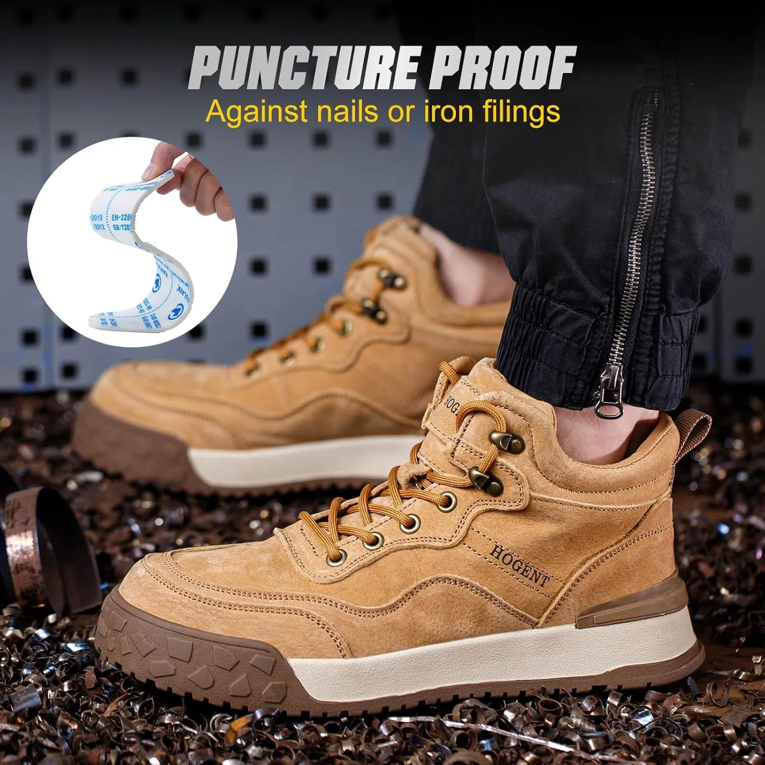 Welding Work Boots for Men Women Slip on Steel Toe Safety Shoes Comfortable Indestructible Work Boots Puncture Proof Lightweight Breathable Construction Shoes