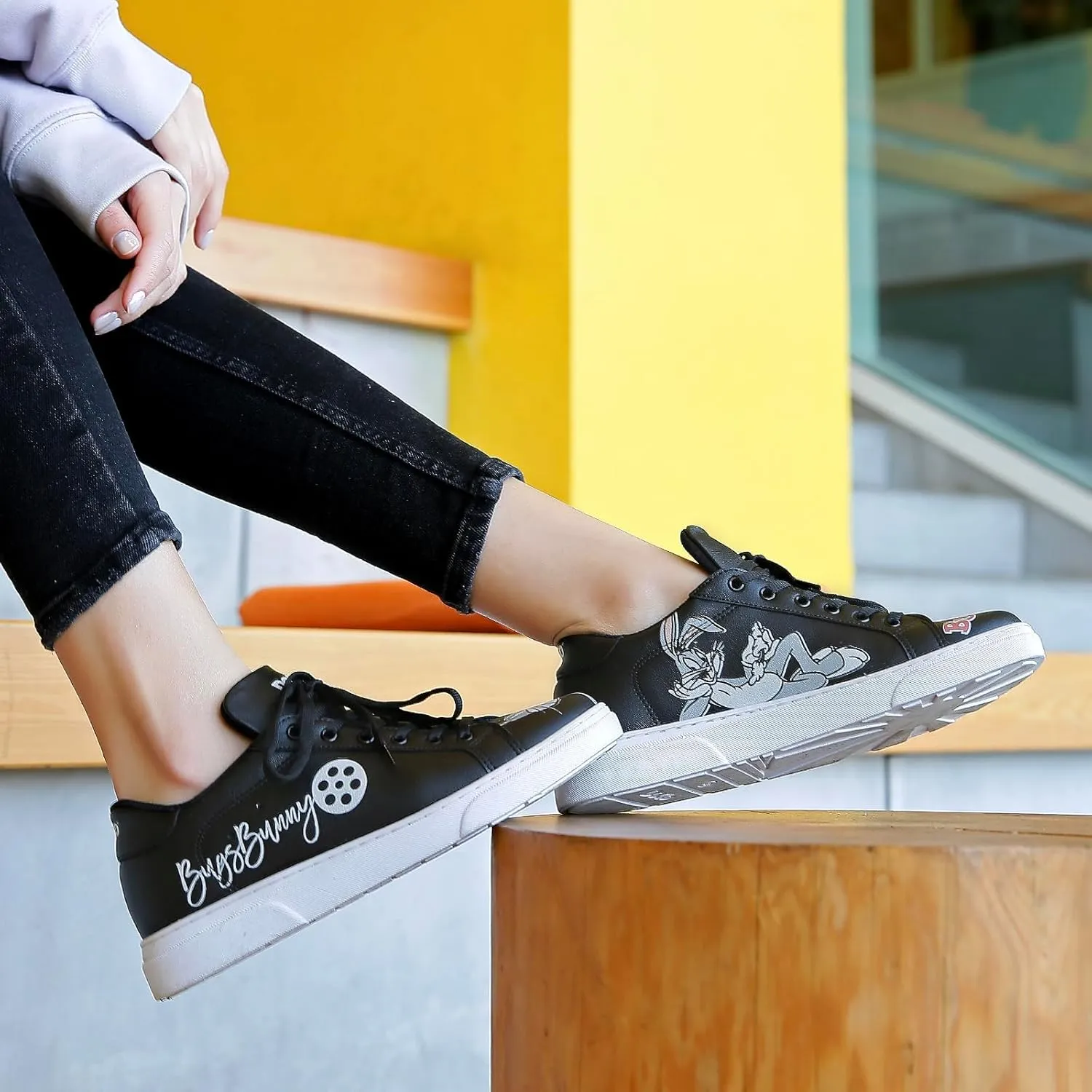 White Sneakers for Women - Handmade Women's Fashion Sneakers, Vegan Leather and Unique Design, Comfortable Shoes for Women, Ace Sneakers