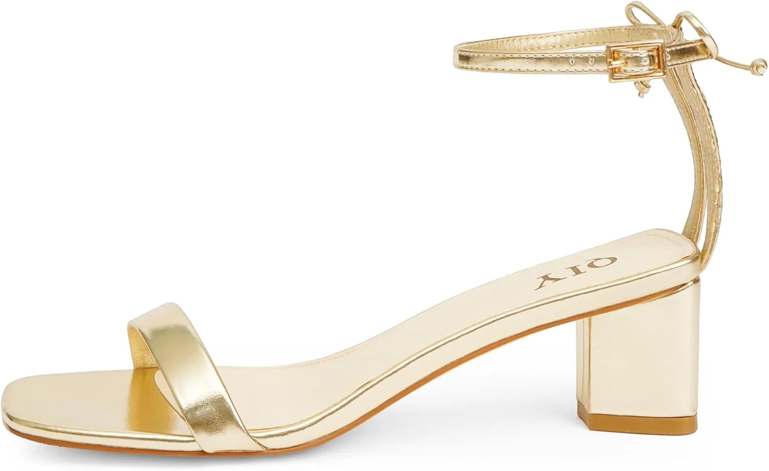 Women Heels Square Open Toe Sandals Ankle Strap Chunky Heels with Bow Comfort Dress Party Shoes