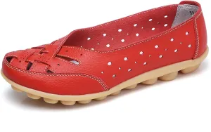 Women Penny Loafer Casual Comfort Slip on Shoes Walking Flat Driving Moccasins Wide Width Shoes Ladies