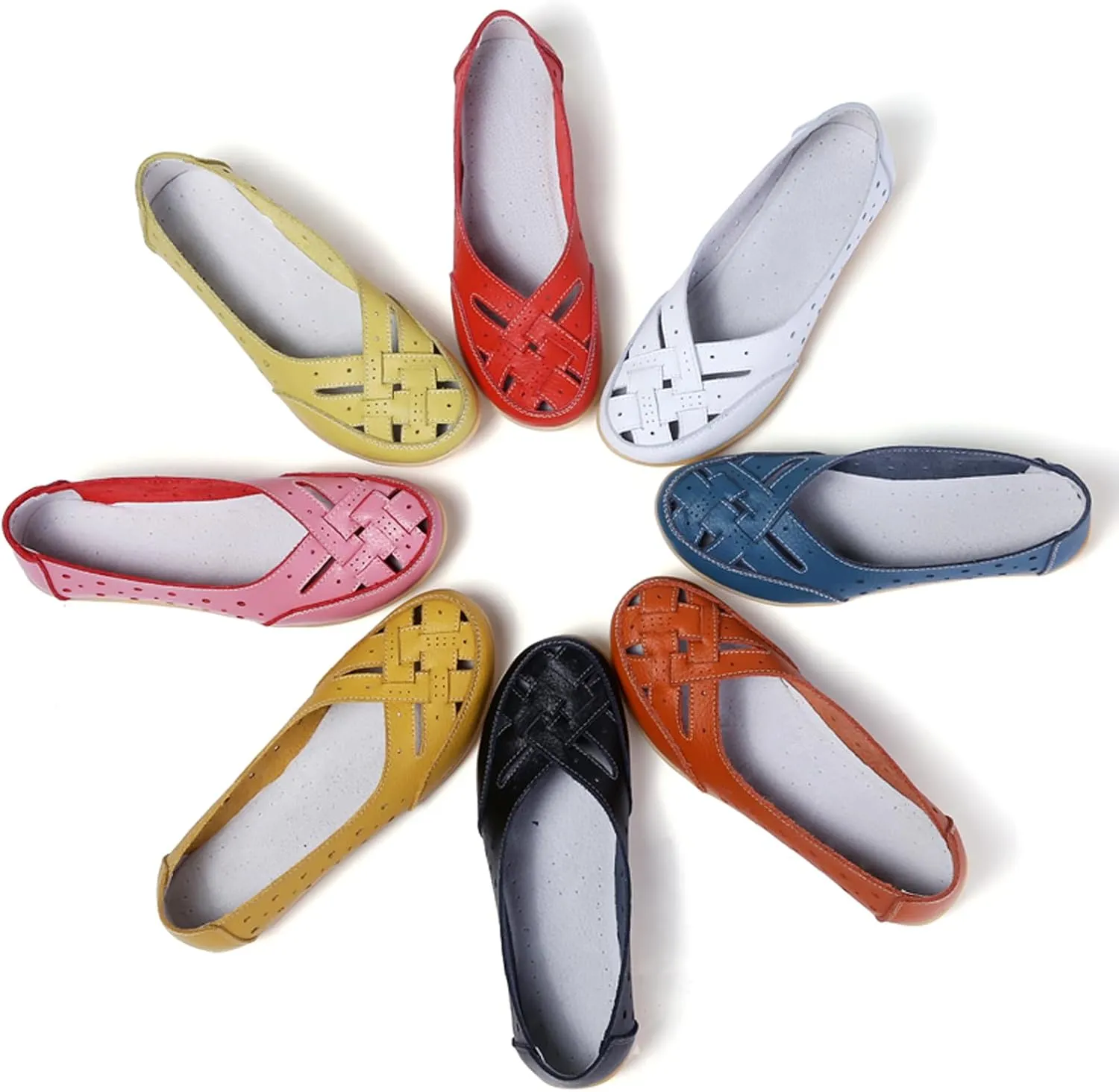 Women Penny Loafer Casual Comfort Slip on Shoes Walking Flat Driving Moccasins Wide Width Shoes Ladies
