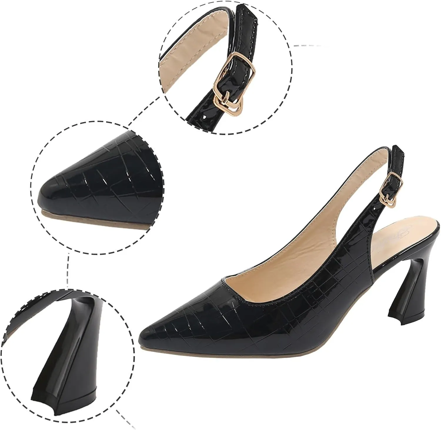 Women Slippers & Sandals Women's Summer Fashion With Heel Shoes Pointed Sandals Sandals for Women Wedge Flip Flop