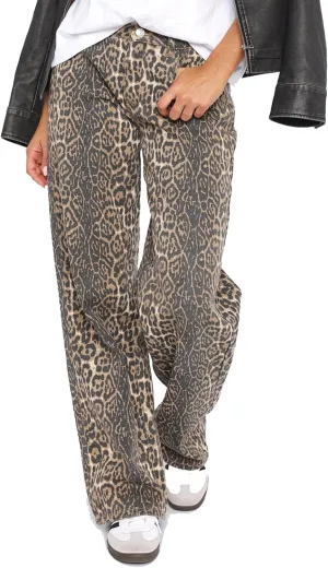 Women's Black Low Rise Baggy Jeans