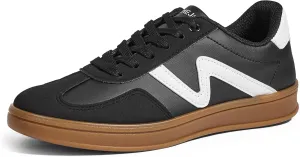 Women's Classic Retro Fashion Sneakers with Gum Sole Trendy Low Top Casual Shoes for Daily Wear, Walking & Outfits
