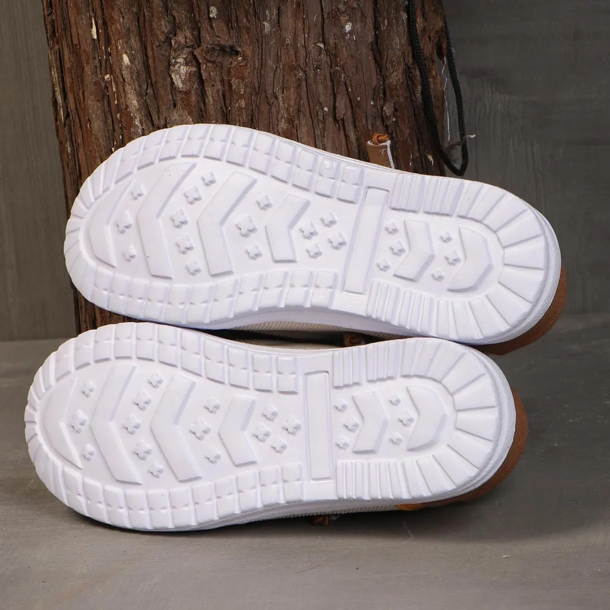 Womens Lace-Up Canvas Lightweight Boat Shoes Casual Comfortable Slip on Knit Loafers Outdoor Walking Low Top Wide Deck Shoes