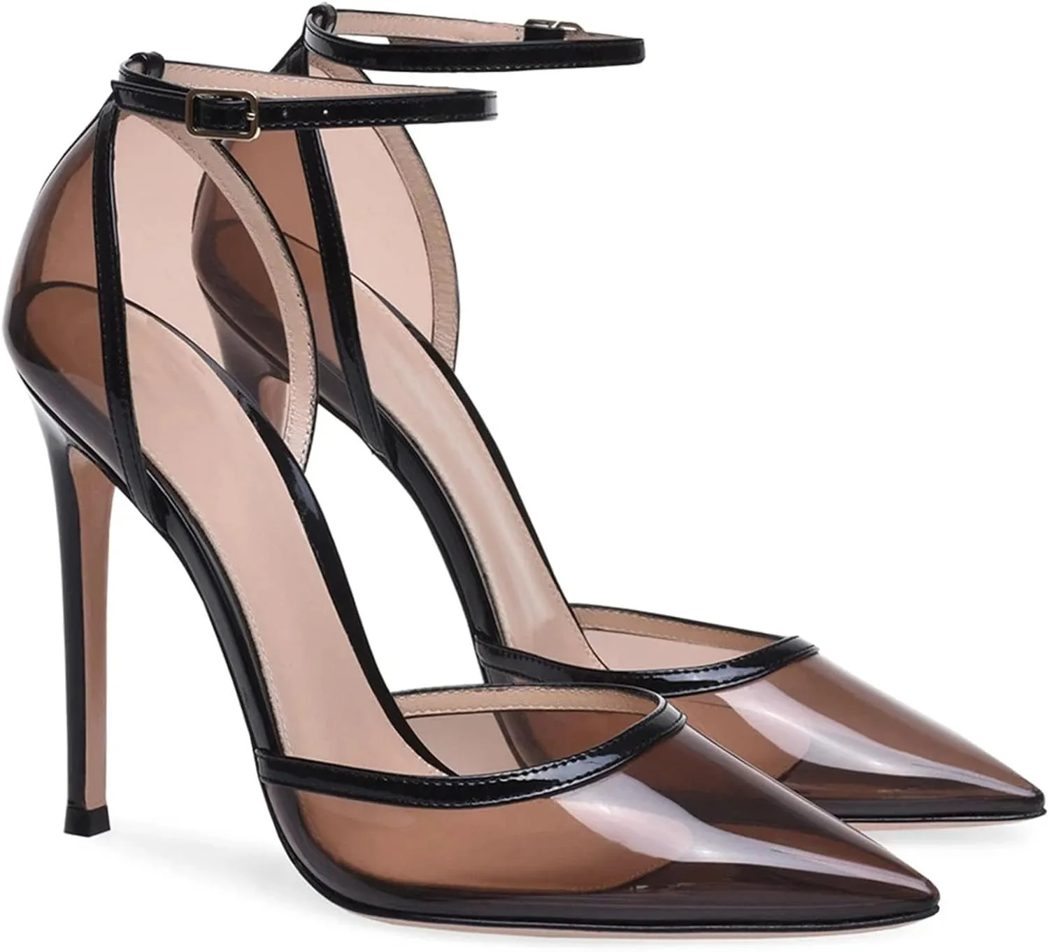 Women's Pointed Toe Ankle Strap Sandals, Party Work Stiletto High Heels