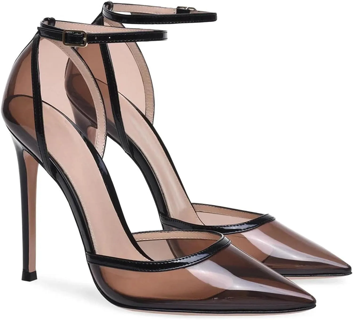 Women's Pointed Toe Ankle Strap Sandals, Party Work Stiletto High Heels