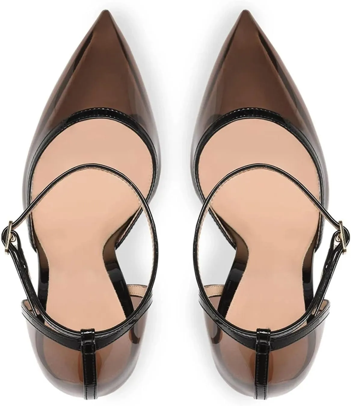 Women's Pointed Toe Ankle Strap Sandals, Party Work Stiletto High Heels