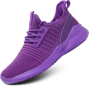 Women's Running Shoes Lightweight Breathable Walking Non Slip Athletic Fashion Tennis Sneakers Mesh Workout Casual Sports