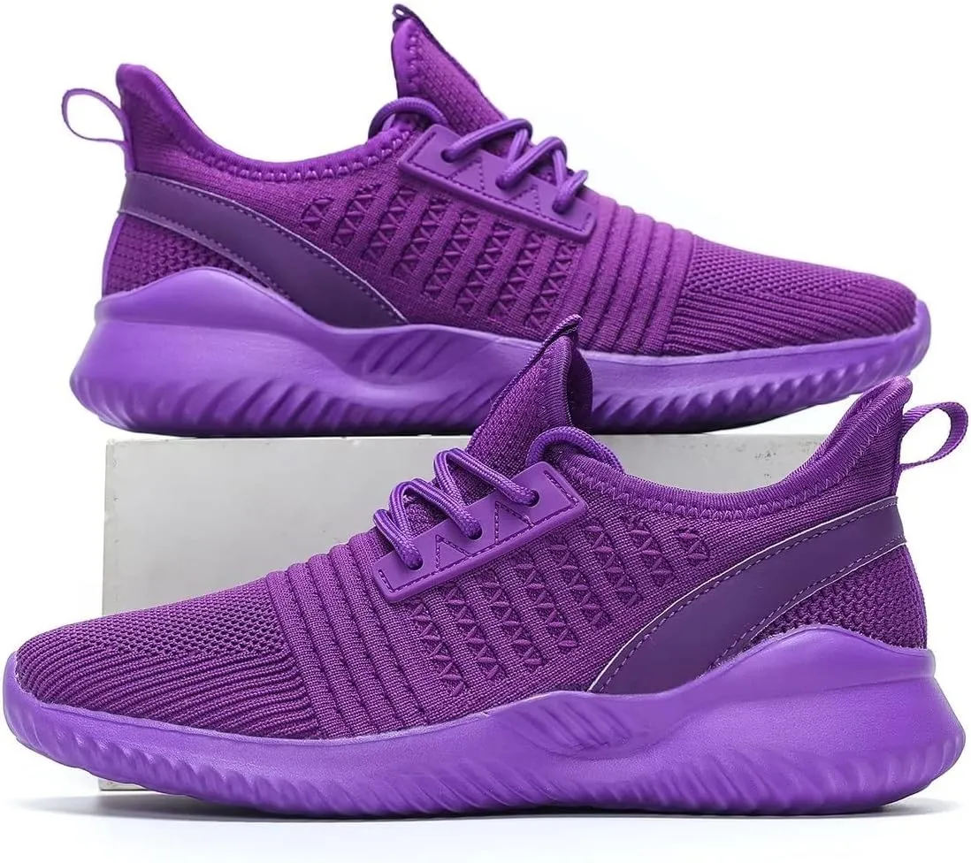 Women's Running Shoes Lightweight Breathable Walking Non Slip Athletic Fashion Tennis Sneakers Mesh Workout Casual Sports
