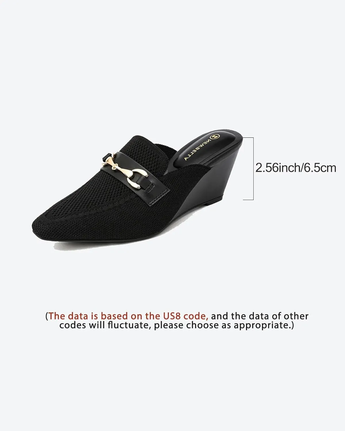 Women's Wedge Mules Mid Heel Sandals Pointed Toe Dressy Sandals Comfortable Heels Wedding Casual Shoes