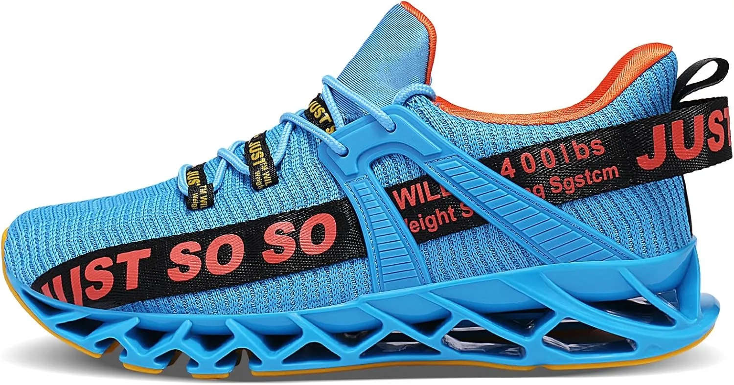 WONESION Mens Breathable Walking Tennis Running Shoes Blade Fashion Sneakers