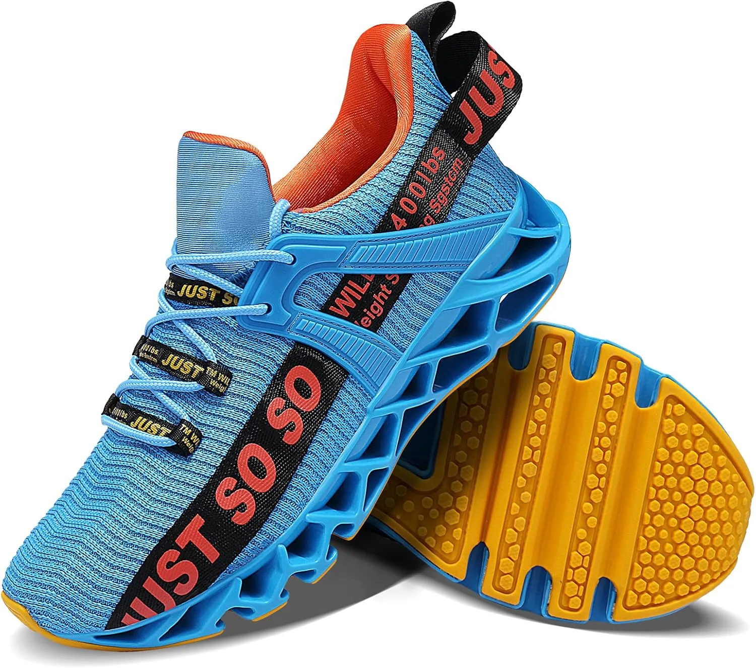 WONESION Mens Breathable Walking Tennis Running Shoes Blade Fashion Sneakers