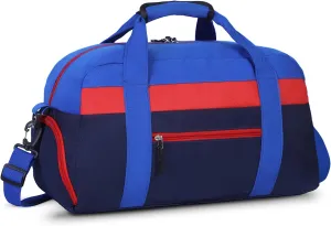 WOOMADA Travel Duffle Bag, Weekend Bag with Wet Pocket & Trolley Sleeve, Overnight Bag With Shoe Compartment, Fit for Sports Practice, Travel and Gifts(navy blue)