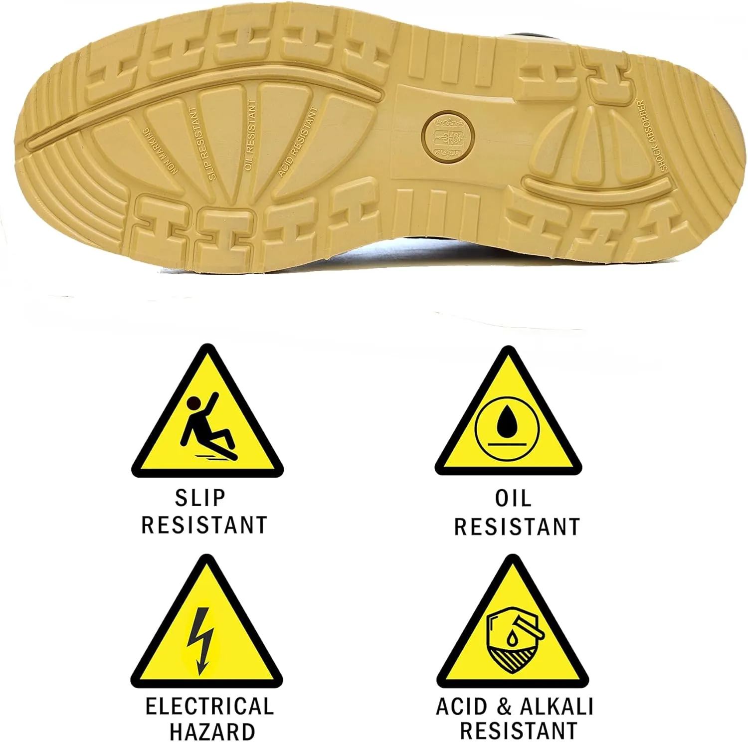 Work Boots for Men, 6" Soft/Composite Toe Slip Resistant Puncture-proof EH Moc Toe Men's Work Boots