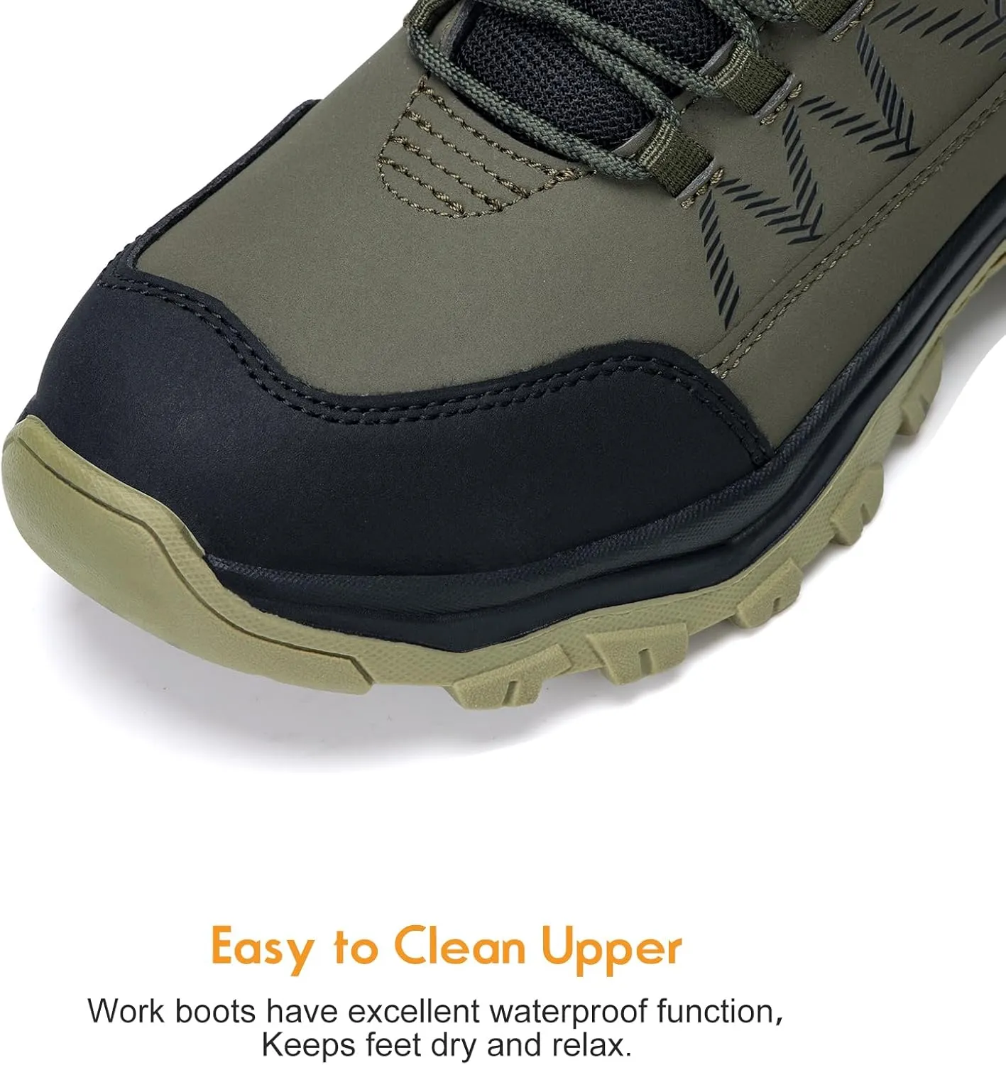 Work Boots for Men Steel Toe Boots Comfortable Breathable High Top Indestructible Safety Boots for Women Lightweight Safety Shoes Non Slip Work Shoes Industry Construction Waterproof Boots