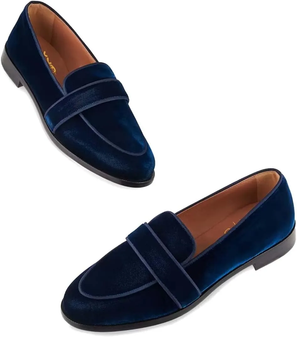 XYD Women's Closed Almond Toe Slip On Moccasins Low Heel Flats Comfy Formal Casual Office Work Dress Loafers Shoes